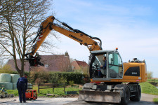 Mobiele graafmachine